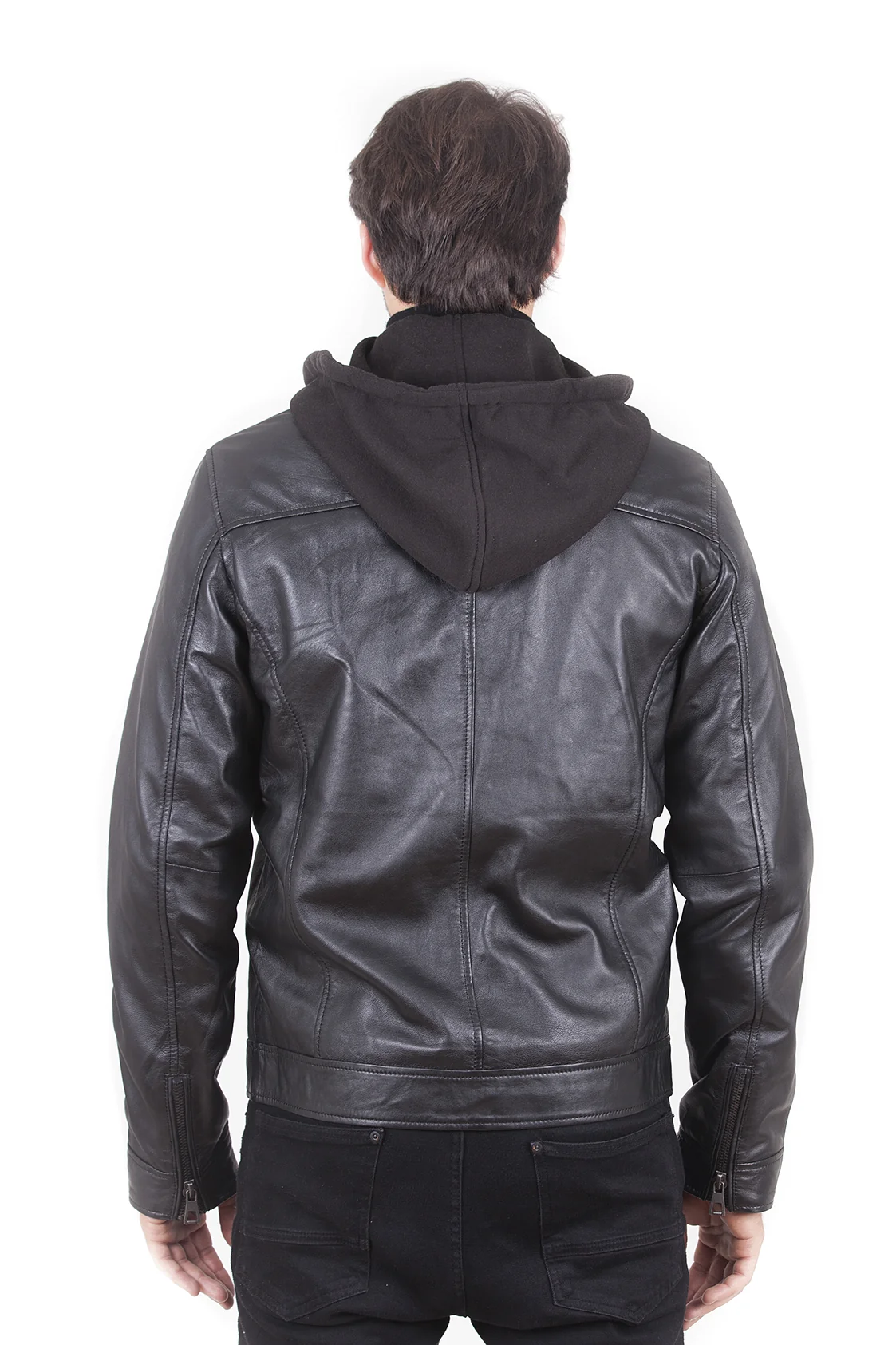 Heath Men's Motorcycle Leather - Black - Full‑Grain - Image 5
